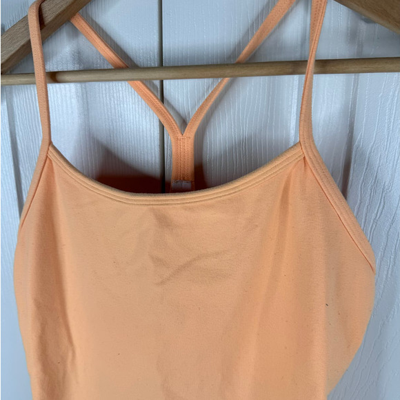 Women's Lululemon Orange Power Y Tanic Workout Tank Top Size 6 - Picture 4 of 7